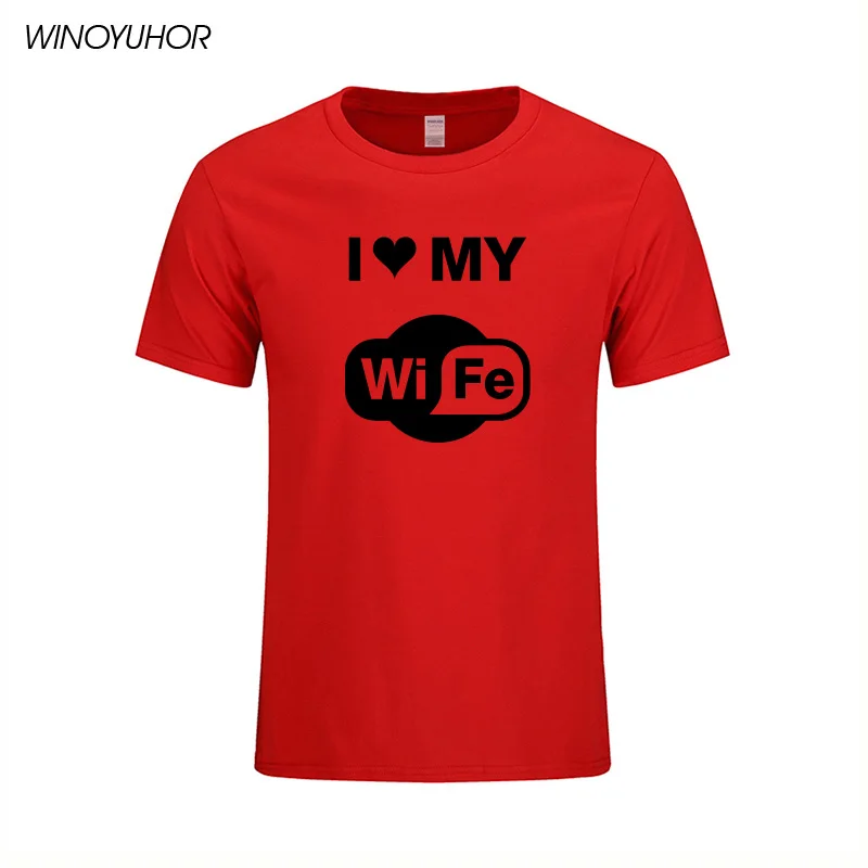 Футболка мужская с надписью I Love My Woman Повседневная рубашка коротким рукавом