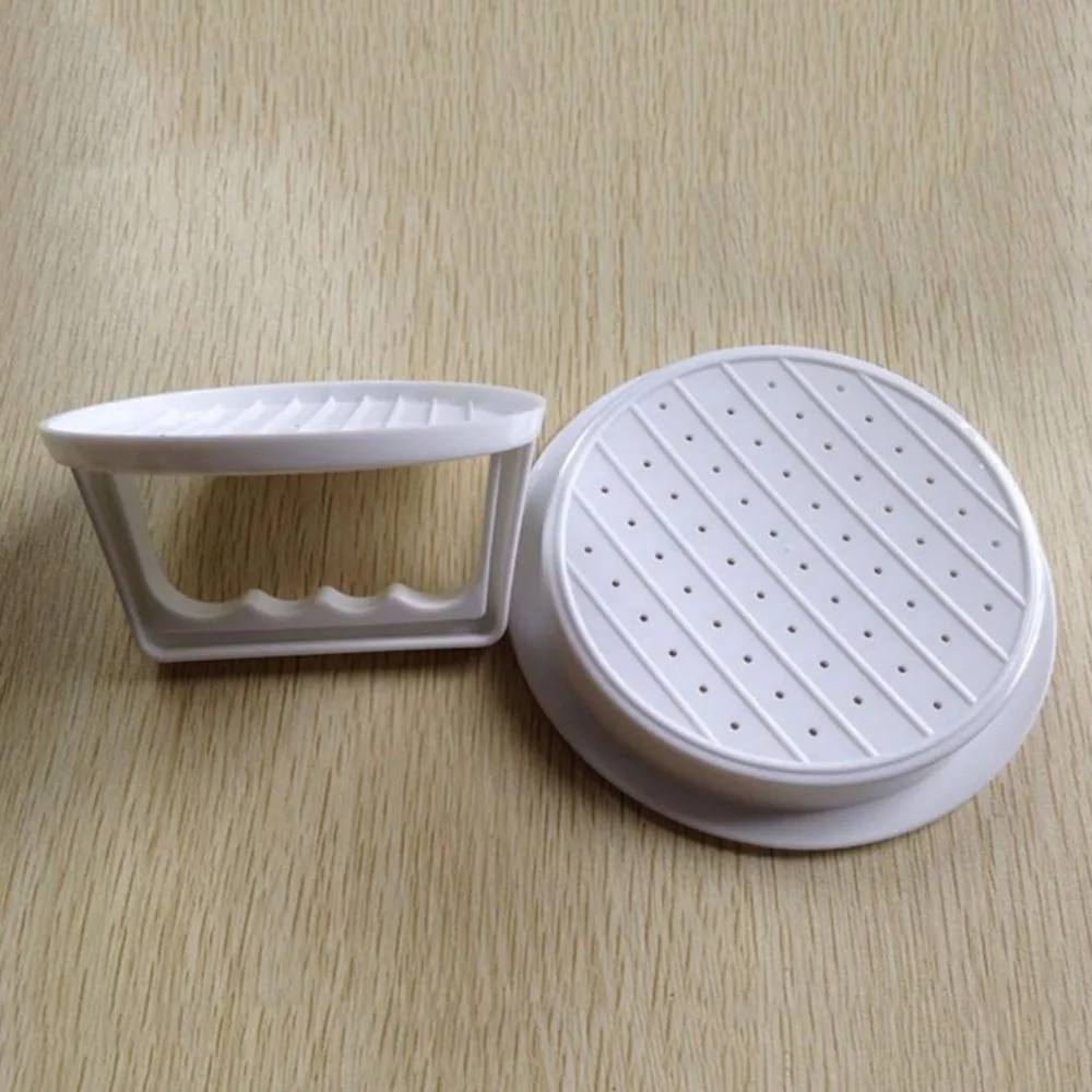 Hamburger Meat Press Tool Multifunctional Kitchen Cooking Tool Round Shape Food Grade PP DIY Meat Burger Maker Mold