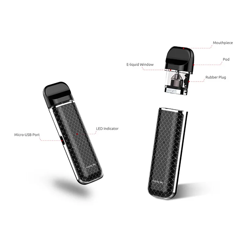 SMOK NOVO Kit with 2ml Novo Pod 450mAh Built-in Battery Vaporizer Electronic Cigarette vape pen Stick Prince VS Fit | Электроника