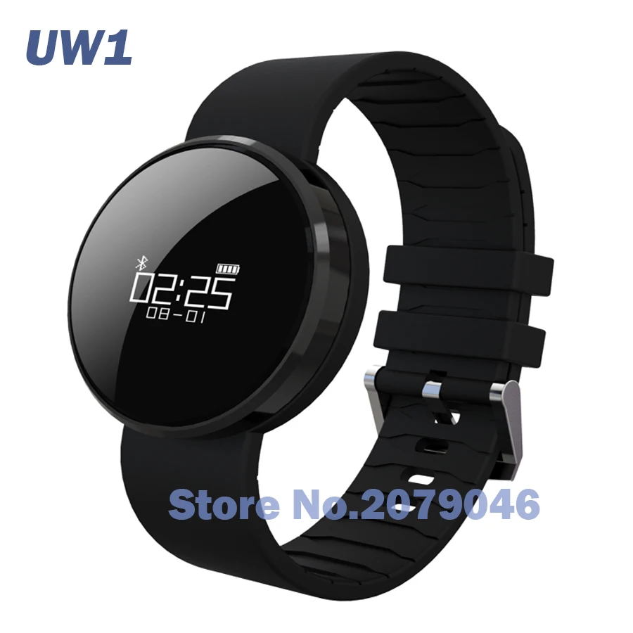 UW1 Uwatch Bluetooth 4.0 Смарт Спорт Браслет часы с heart rate SMS IP67 водонепроницаемый шагомер