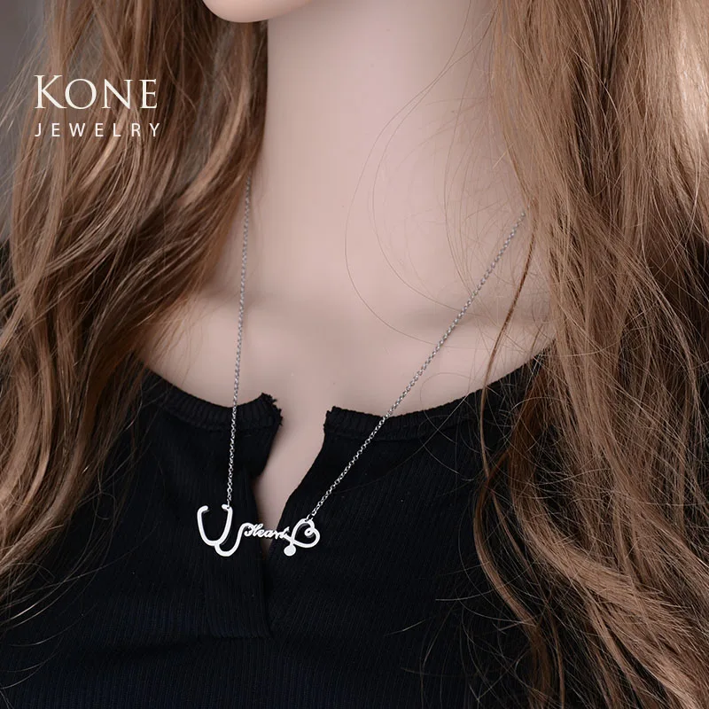 Цепочка Из Нержавеющей Стали Под розовое золото ювелирный стетоскоп|stainless steel chain