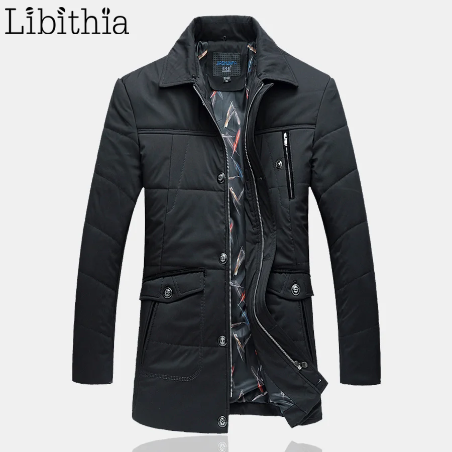 Мужская повседневная Толстая парка большие размеры 6XL Длинные Стильные