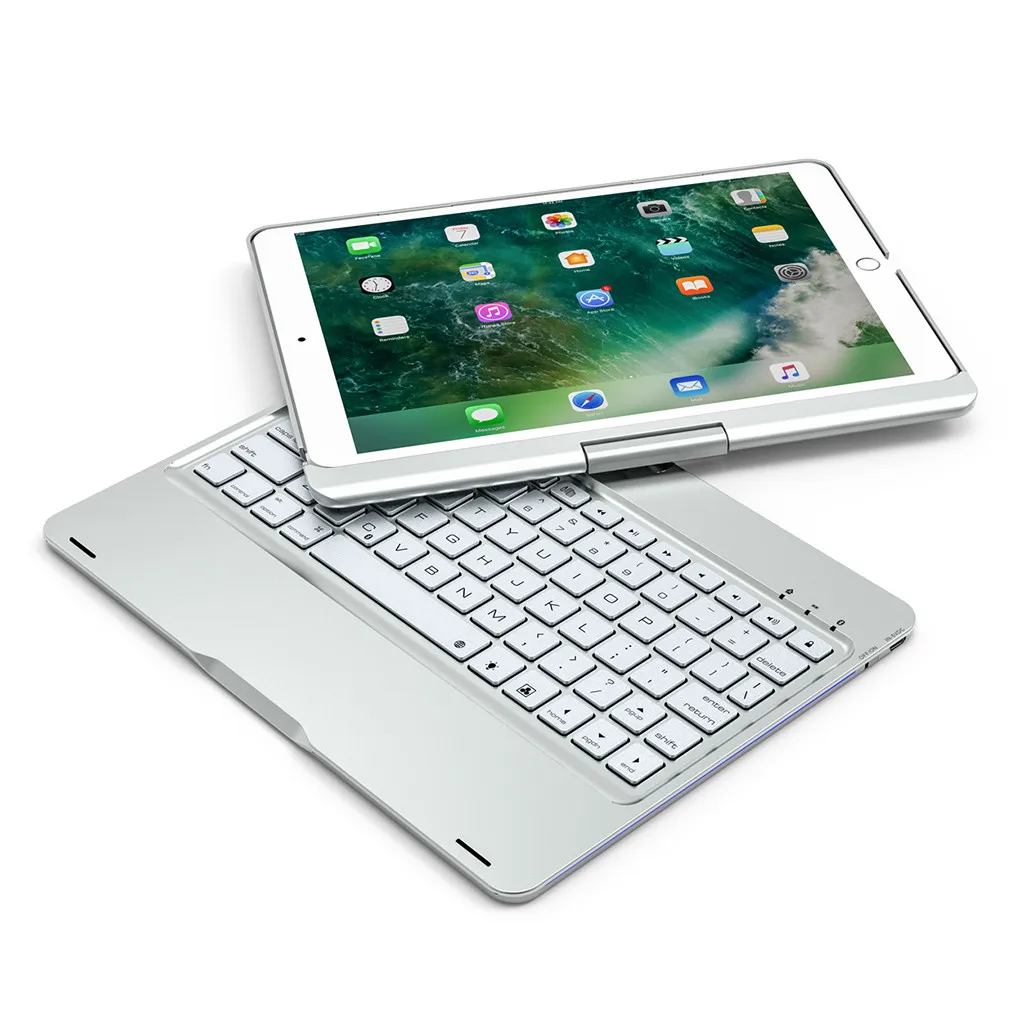 D Топ Флип-клавиатура для iPad Air/Pro 10,5 чехол 360 ° Bluetooth Подсветка клавиатура чехол для iPad Air/Pro 10,5 Чехол# D2 - Цвет: D