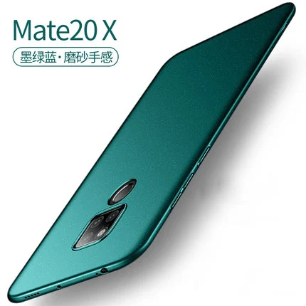Цветной матовый чехол для huawei mate 20, Жесткий Чехол для huawei mate 20 Pro Funda для huawei mate 20 X 20X, сумка - Цвет: Mate 20 X green