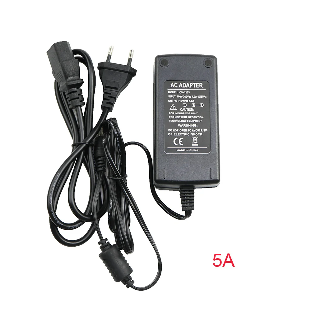 Адаптер питания для светодиодных лент от AC100 240V до DC12V 2A источник 24 Вт Зарядное