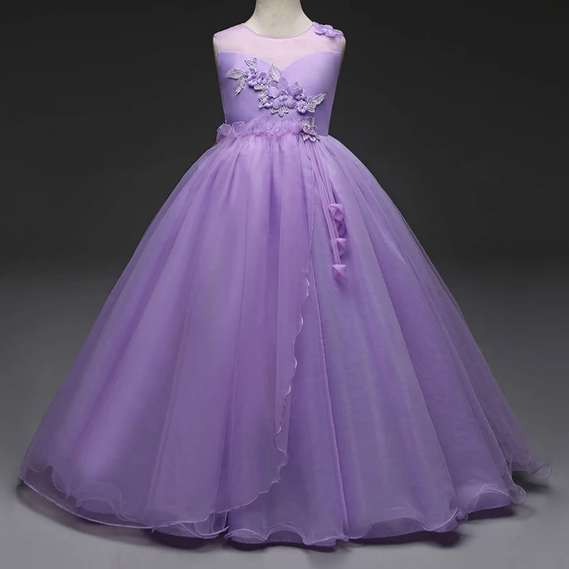 Girls Princess Dress 2020 New Fashion Brand Girl's Wedding Party 3 Colours Kids European And American Style Dresses | Детская одежда