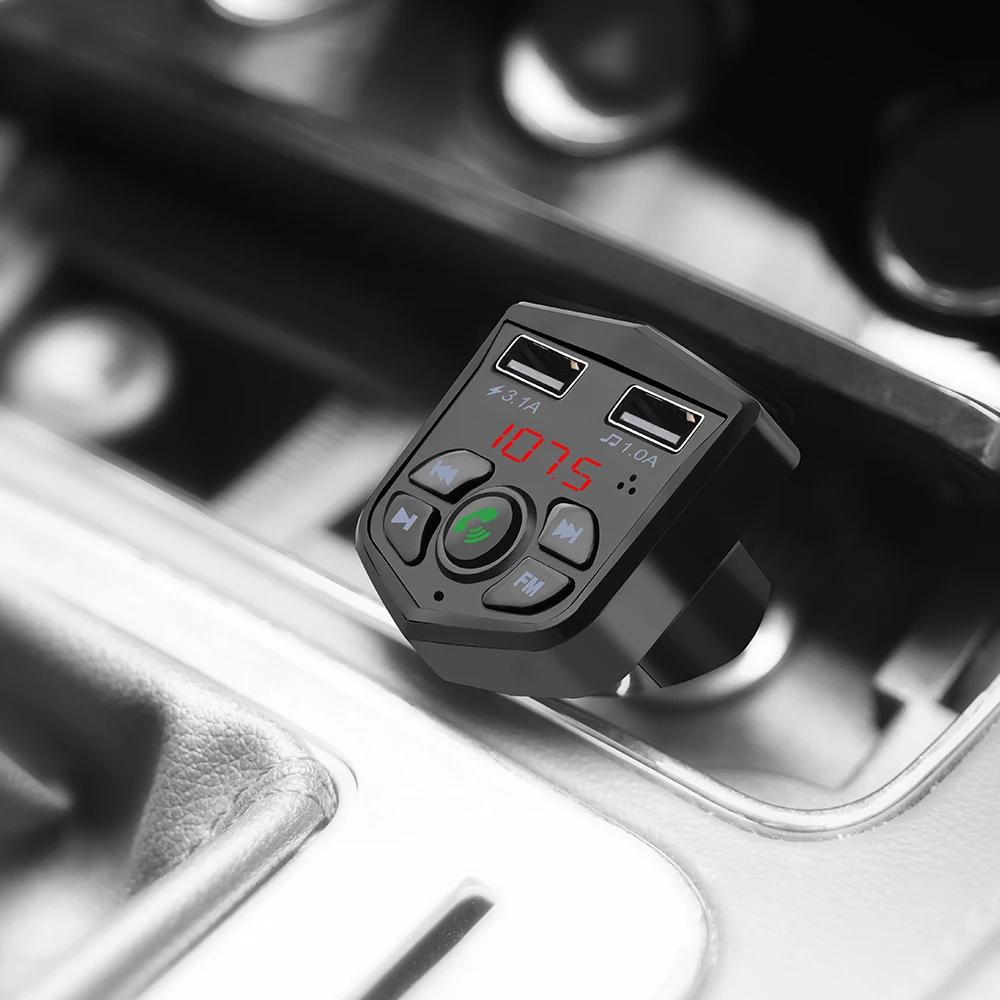 Беспроводной Bluetooth FM передатчик LCD Автомобильный MP3 плеер 3.1A 5 0 автомобильный
