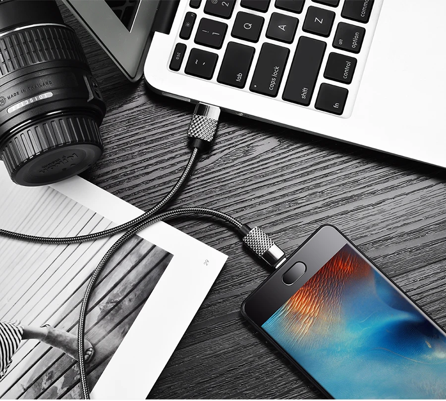 ZRSE usb type-C кабель USB C 1 м металлический пружинный кабель для зарядки и передачи данных тип-c Реверсивный USB кабель для Android Xiaomi huawei