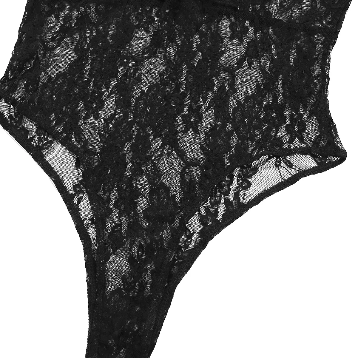 Женский купальник с высоким вырезом прозрачное кружевное нижнее белье боди