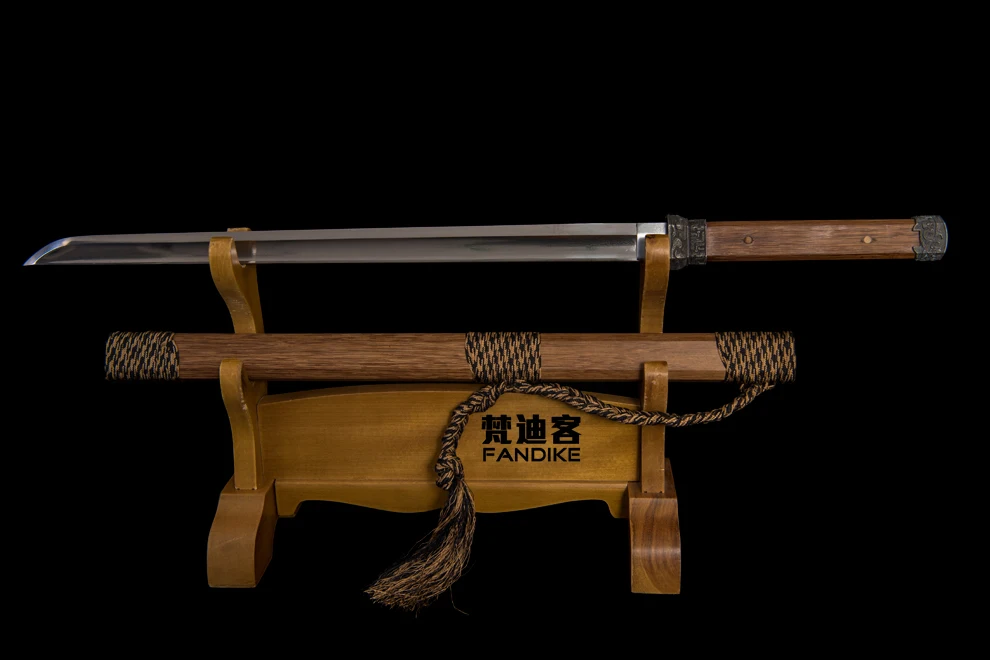 Китайская ручная работа HuaLee-Wood-Japanese-Sword-Shirasaya-Razor-острая Катана Ninja Wakizashi