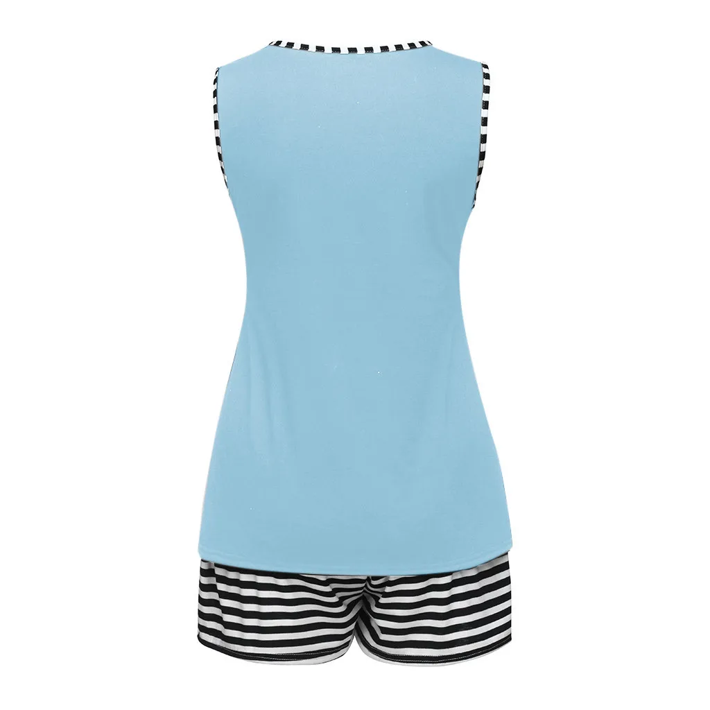 SAGACE Women Maternity Pregnant Striped Dress Cotton Casual House Clothes Ladies Home Nursing Clothing | Мать и ребенок