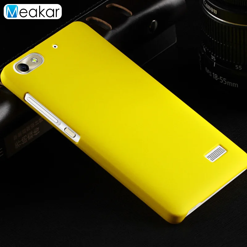 Матовый пластиковый чехол для huawei Honor 4C чехол для huawei Honor 4C G Play Mini CHM-U01 чехол-лента на заднюю панель - Цвет: yellow