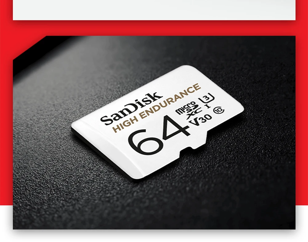 Карта памяти SanDisk, высокопрочная micro SD карта C10 V30 U3, 4 K, 32 ГБ, 64 ГБ, 128 ГБ, 256 ГБ, tf-карты для Dash Cam, домашний видео мониторинг