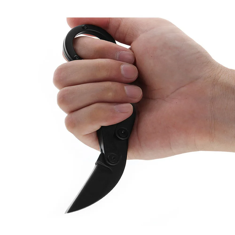Складной нож Morphing karambit V2 механический Клинок с когтями из стали 9Cr18Mov для