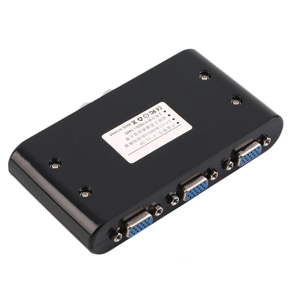 Мини переключатель kebidumei с 2 портами VGA VGA/SVGA ручным общим доступом выходом в 1 для