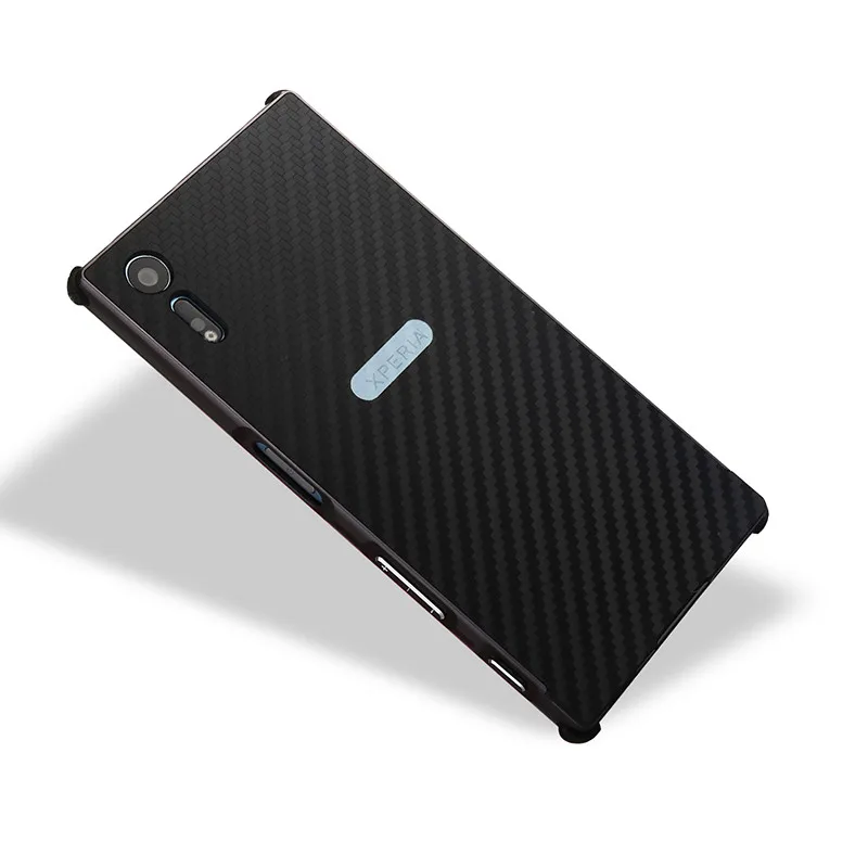 Для sony XZ F8331 F8332 противоударный чехол с алюминиевой металлической рамкой и жесткой задней крышкой из углеродного волокна чехол для sony Xperia XZ F8331