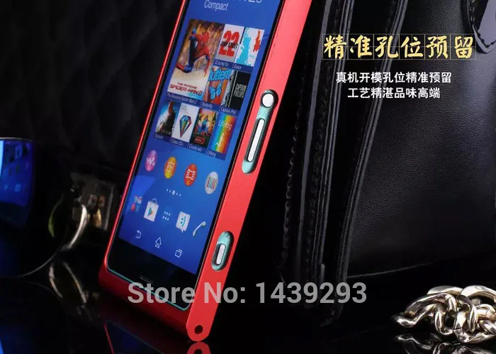 Алюминиевый металлический бампер для Sony Z 3 Compact D5803 чехол Xperia Z3 Mini Z3Mini D5833|case cover|covers