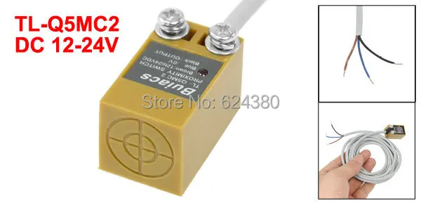 Индуктивный датчик приближения 5 мм переключатель постоянного тока 3 провода 12 24