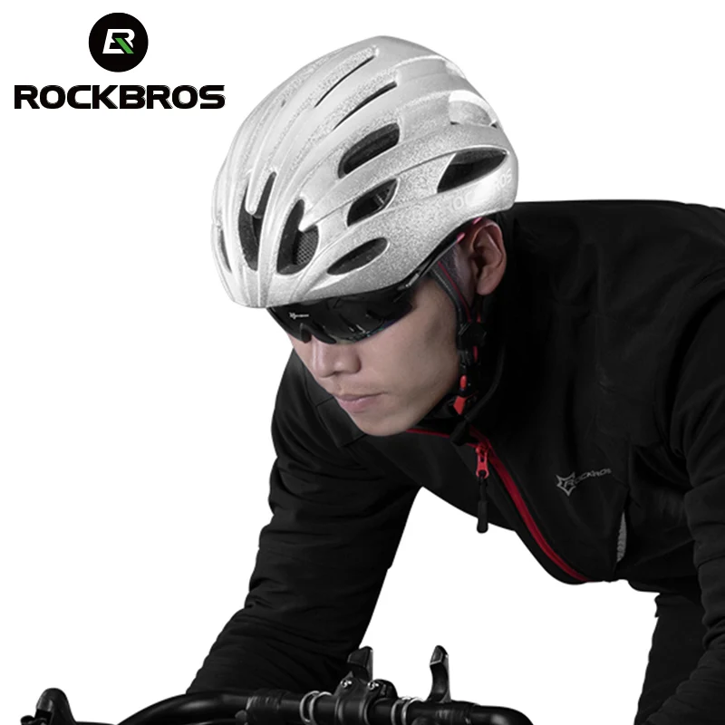 ROCKBROS светоотражающие велосипедные шлемы для велоспорта супер яркий защитный шлем для езды на горном велосипеде ночной светоотражающий слой шлема для мужчин и женщин