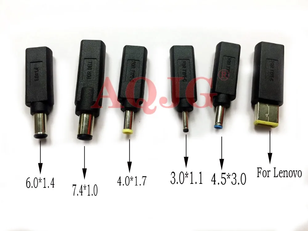 Адаптер USB 3 1 Type C Женский Для DC 4 0 7 мм/3 0*1 0/7 4*0 6 Мужской адаптер для зарядки питания