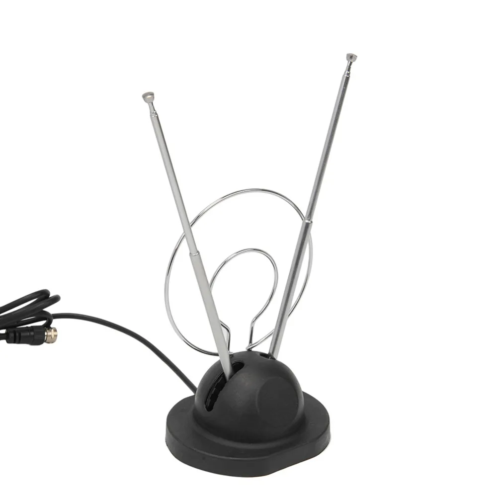 Универсальная комнатная антенна заячьи ушки для цветного ТВ UHF VHF HD tv с 150 см
