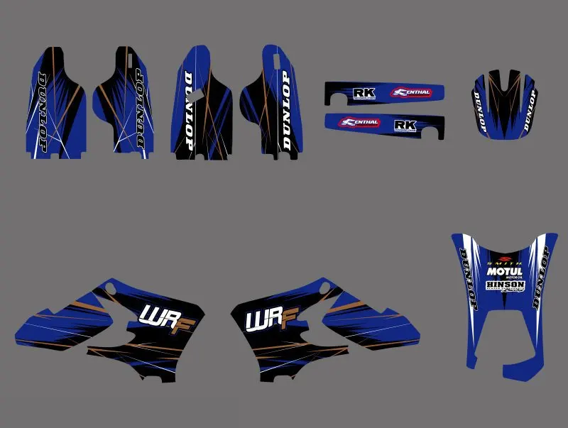 0497 новые графические фоны для Yamaha WR250F WR450F 2005 2006 WR 250F 450F WR250 WR450 F|graphic backgrounds|team graphicsfor