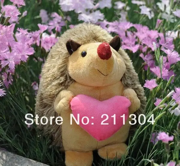 Бесплатная доставка 2 шт./лот плюшевая игрушка 18 см высокий Ежик пара супер милых