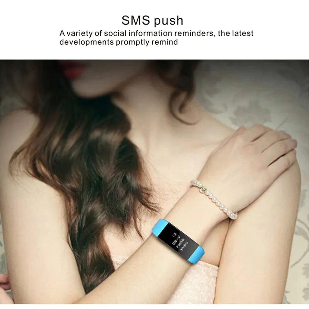 Smart Band I9 Цвет Экран IP68 Водонепроницаемый сердечного ритма Фитнес браслет с крови Давление Монитор кислорода Smartband