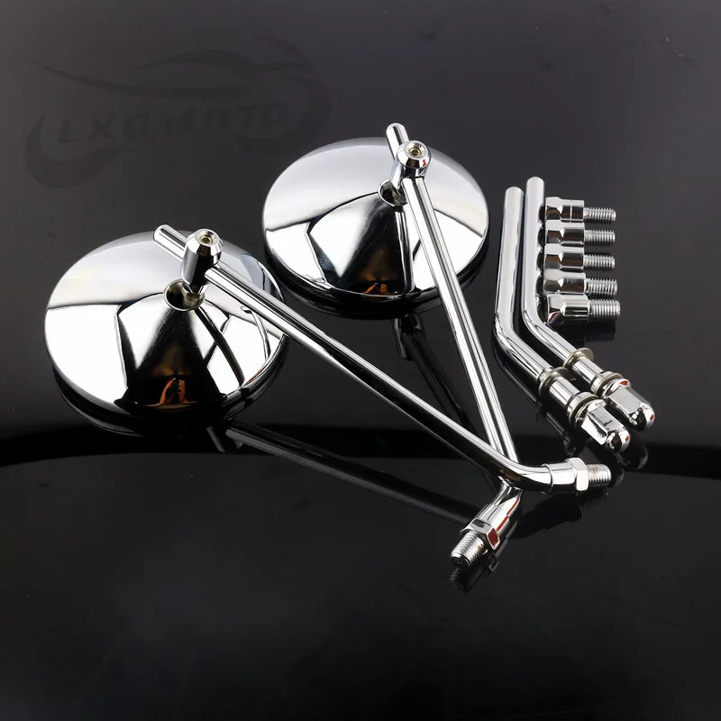 Adapted to the since 1100 Scrambler climb 800 modified metal mirrors restore ancient ways round rearview mirror | Автомобили и