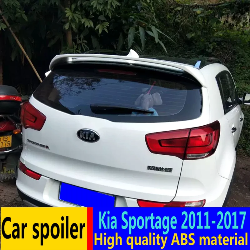 Для Kia Sportage спойлер 2011- высокое качество абс материал автомобильное заднее крыло праймер цвет задний спойлер для Kia Sportage R