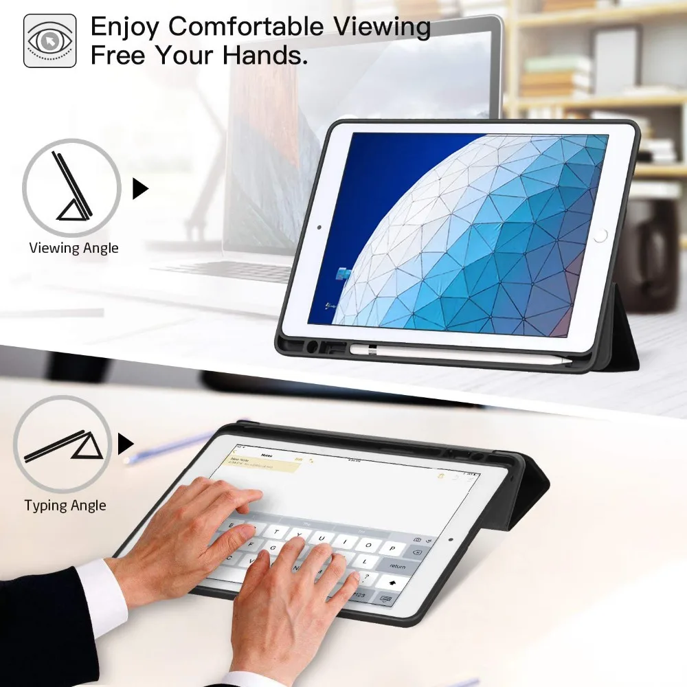 Чехол для iPad Air 3 10 5 2019/iPad Pro 2017 с держателем карандашом откидная Магнитная