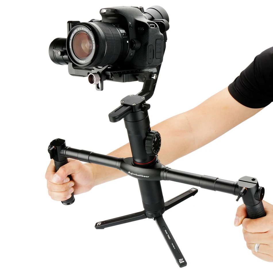 Ulanzi agimbalgear DH02 двойной ручной Расширенный ручка кронштейн для Zhiyun 2 3 Aixs Gimbal 1/4 винты