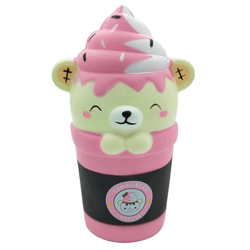 Kawaii мягкая игрушка мороженое Медвежонок медленно поднимающийся прекрасный