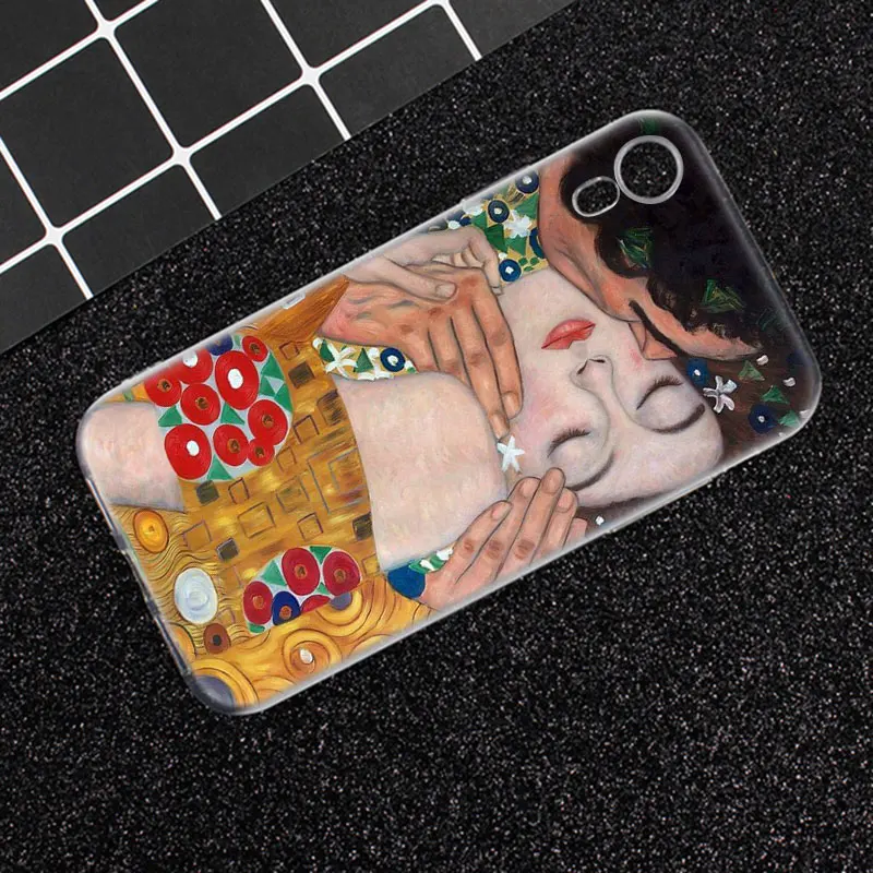 Модный силиконовый чехол The Kiss by Gustav KT для Apple iPhones 11 Pro XS Max X XR 7 8 6 6s Plus 5S SE мягкий из