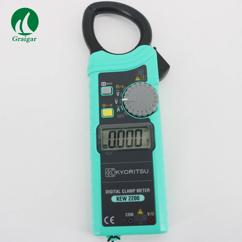 Kyoritsu 2200 100% Новый AC цифровой клещи AC/DC 1000A Тонкий удобный дизайн|digital clamp meter|ac digital