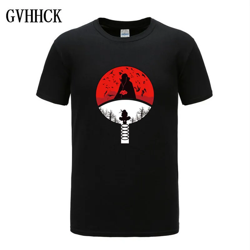 Новинка модная футболка GVHHCK с логотипом Наруто Акацуки женская Итачи учихи