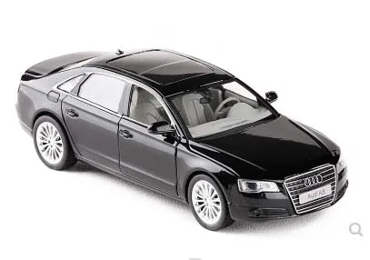 1:32 Масштаб Audi A8 супер такси полиция литая модель автомобиля с вытягиванием назад звуковой светильник коллекция подарок для детей