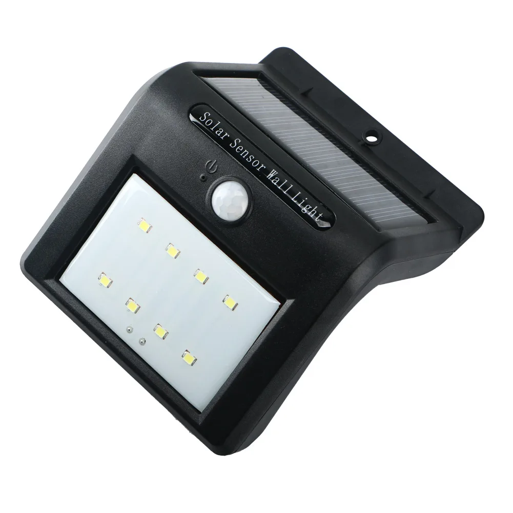 Уличный водонепроницаемый датчик движения PIR на солнечной батарее светодиодный