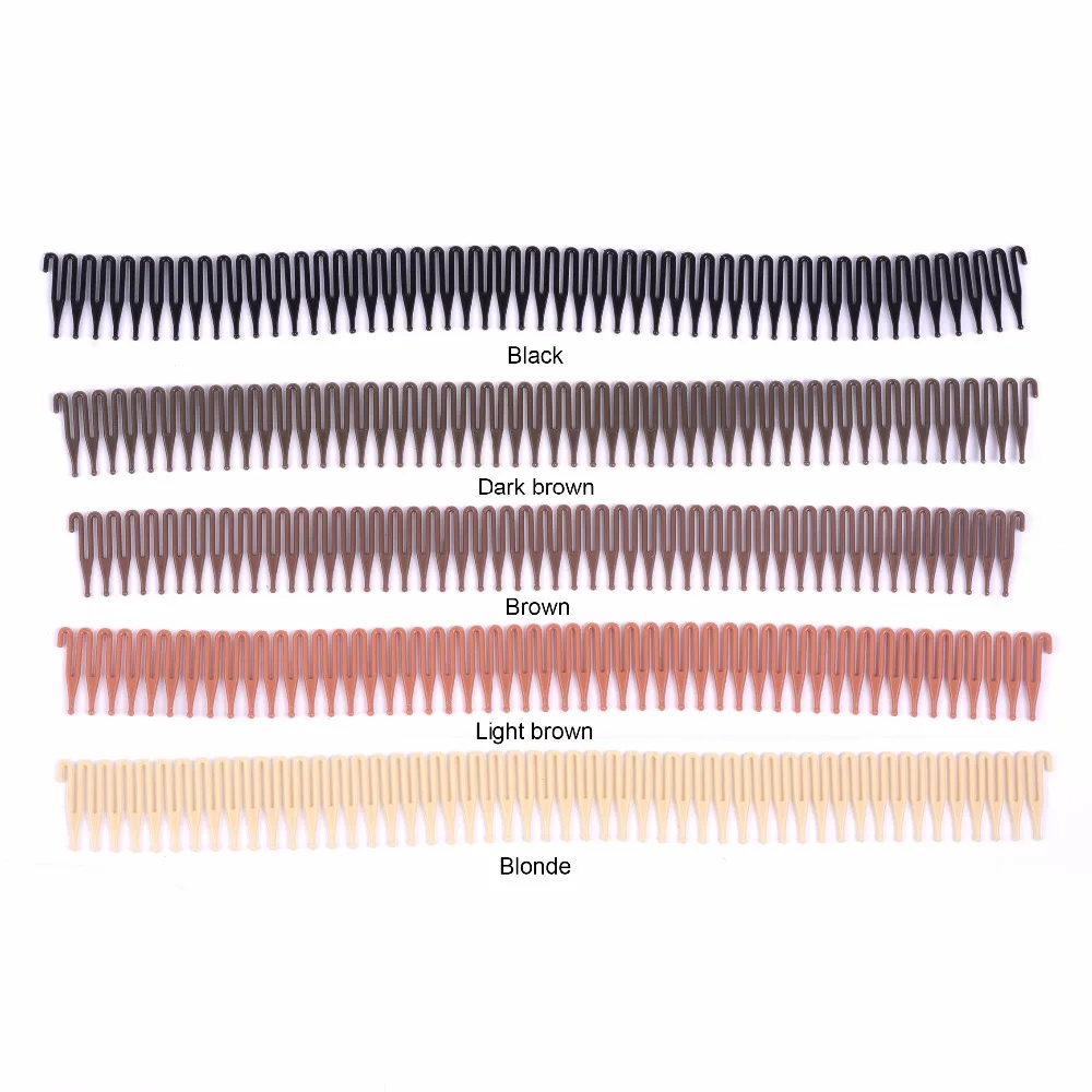 WHOLESALE 6PCS PVC короткая Расческа с украшением в виде крыльев парик клип оснастки для