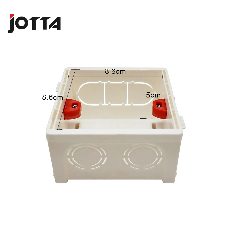 

installation ABS Materials Mounting Box Internal Mount Box for 86mm*86mm Standard Wall Light Switch hotel switch