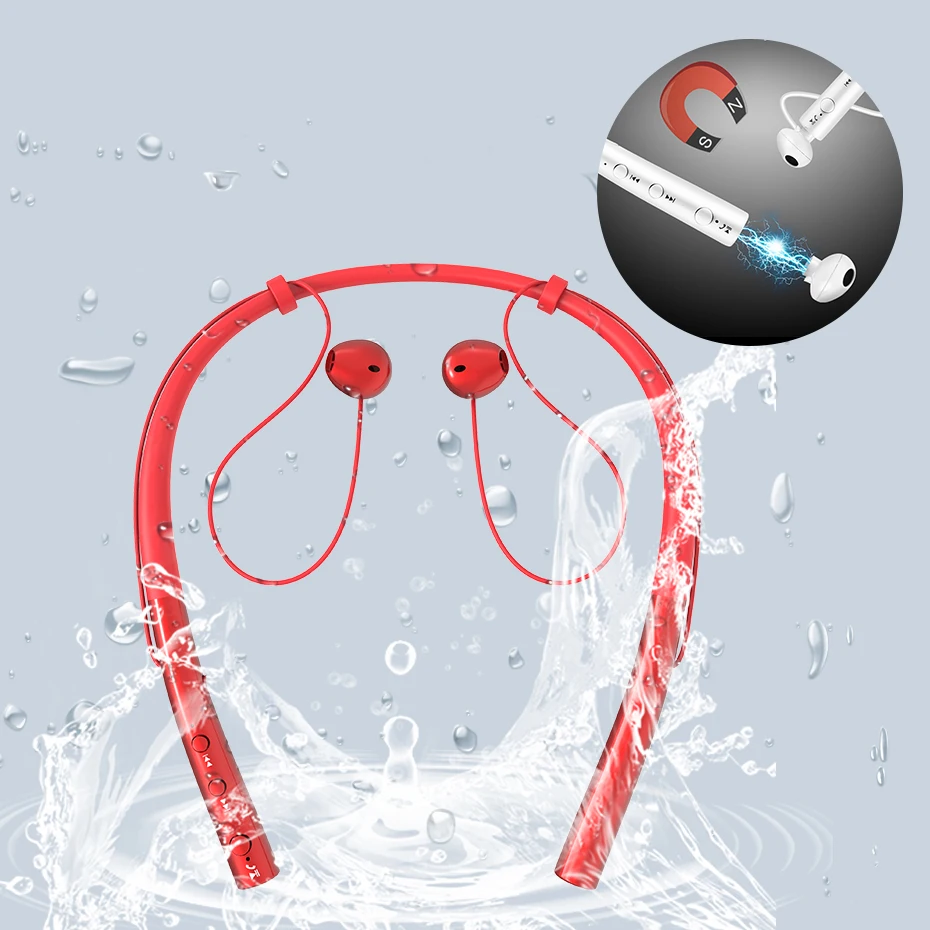 Водонепроницаемые спортивные беспроводные наушники для бега bluetooth гарнитура с