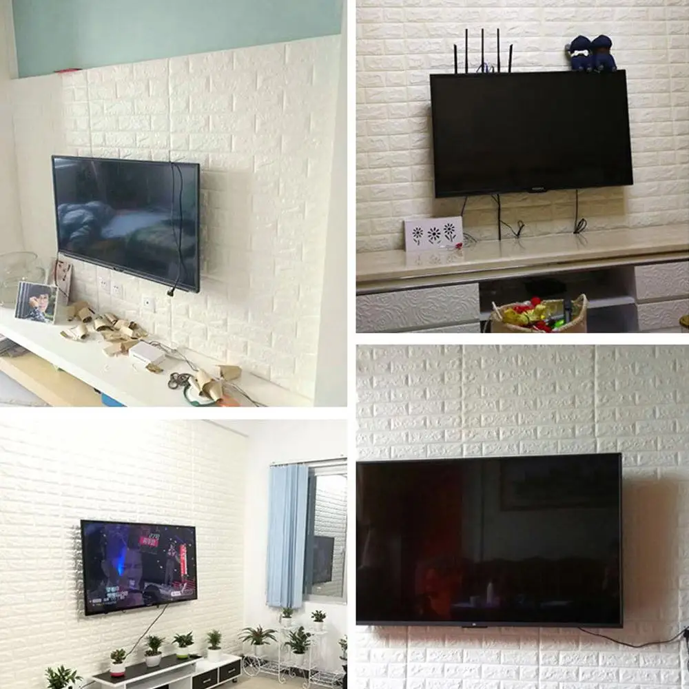 3d пены текстурированные стеновые панели декоративные стеновые панели самоклеящиеся обои пены кирпичи обои для ТВ стен/диван Настенный декор