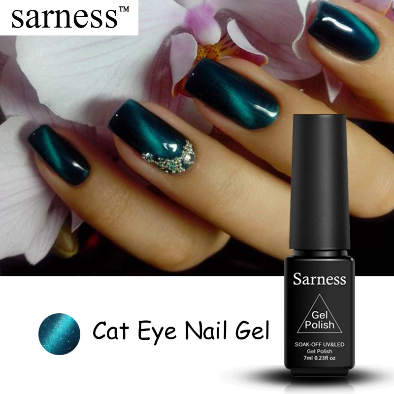 Sarness 7 мл 3D Магнитный кошачий глаз УФ-гель для ногтей фантазия LED блеск лак