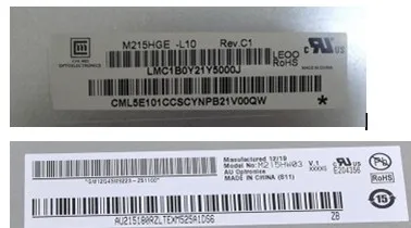 100% Оригинальный Новый Бесплатная доставка M215HGE L21 HM215F01 MR215WU1 M215HW03 LTM215HT05 LM215WF4 ЖК
