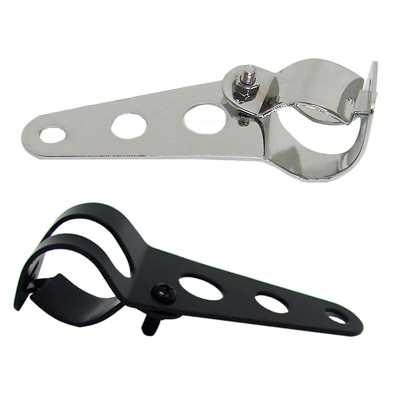 2Pcs/Pair 28mm-43mm Universal Motorcycle Headlight Mount Brackets Fork Ear Chopper Headlamp Holder Adjust Motor | Автомобили и