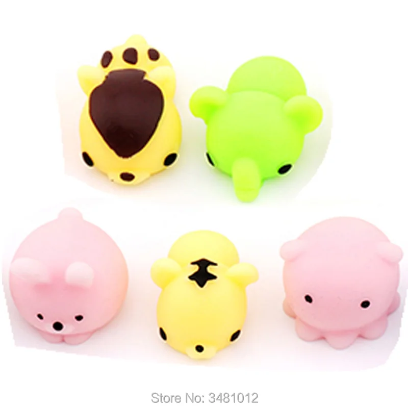 5 шт./упак. Squishy Squeeze Mochi кошка антистресс Squishes Акула Squishies Kawaii животные Забавный стресс гаджет забавные игрушки для детей