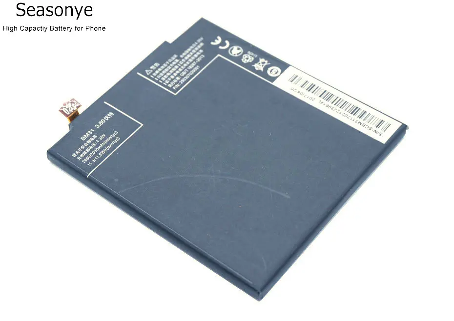 Seasonye Новый 3050mAh / 11.6Wh BM31 BM 31 телефонный Сменный аккумулятор для Xiaomi mi3 3 m3 m mi Батарея