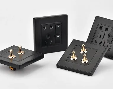 86 модель Ретро ручной работы медный переключатель из черного ореха латуни