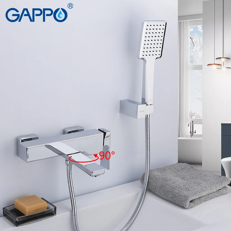 Смеситель для душа GAPPO настенный кран из латуни Водопад ванной комнаты|Смесители