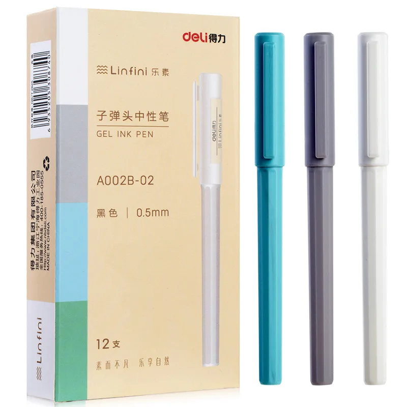 3 шт./лот гелевая ручка 0 5 мм черная чернильная школы офиса ученический